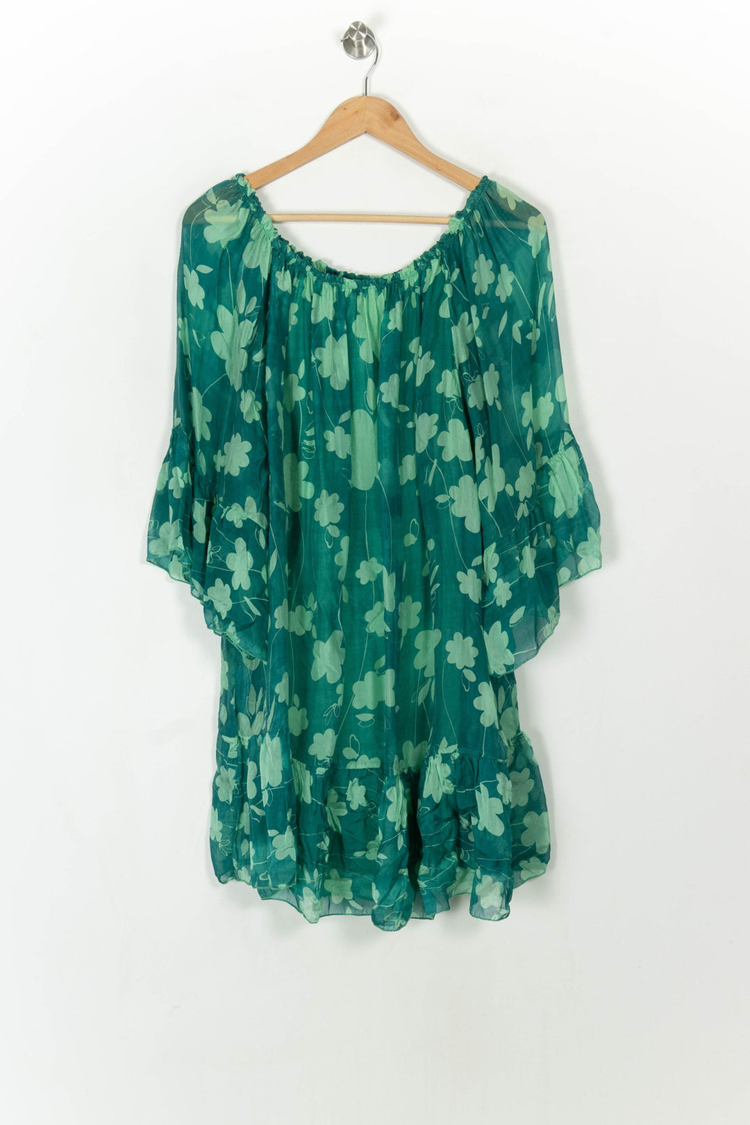 Robe Fleurie Verte - Taille T.U. de la marque Tara Jarmon | PARAD85017 - Vendu par Paradigme - Image 2