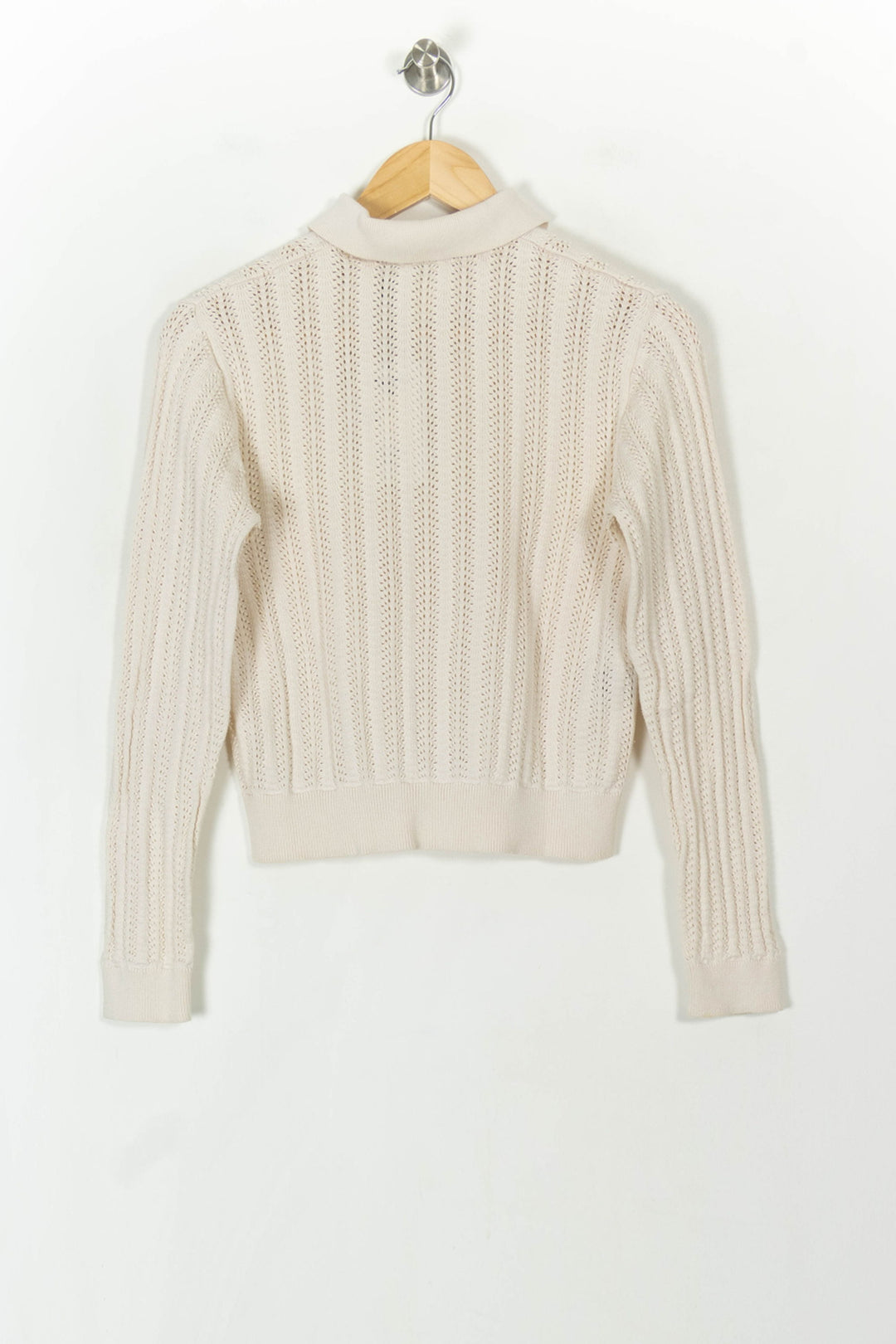 Polo Maille Blanc - Taille XS/34 de la marque Comptoir des Cotonniers | PARAD85026 - Vendu par Paradigme - Image 5