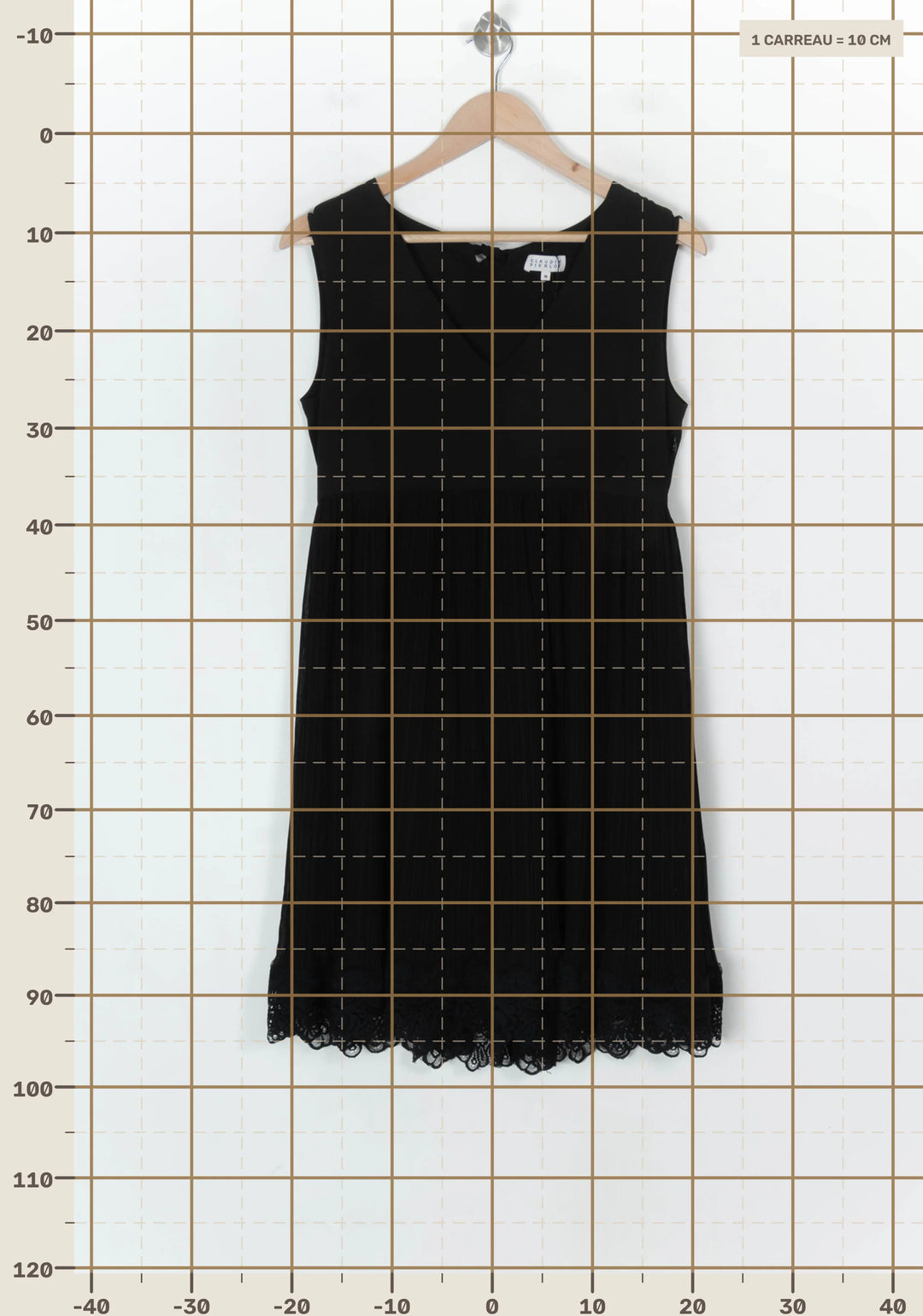 Robe Midi Noire - Taille S/36 de la marque Claudie Pierlot | PARAD85146 - Vendu par Paradigme - Image 4