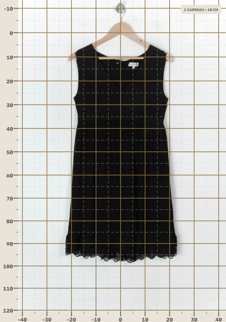 Robe Midi Noire - Taille S/36 de la marque Claudie Pierlot | PARAD85146 - Vendu par Paradigme - Image 4