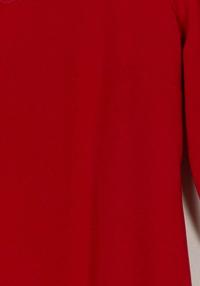 Robe Midi Rouge - Taille M/38 de la marque Claudie Pierlot | PARAD85147 - Vendu par Paradigme - Image 3
