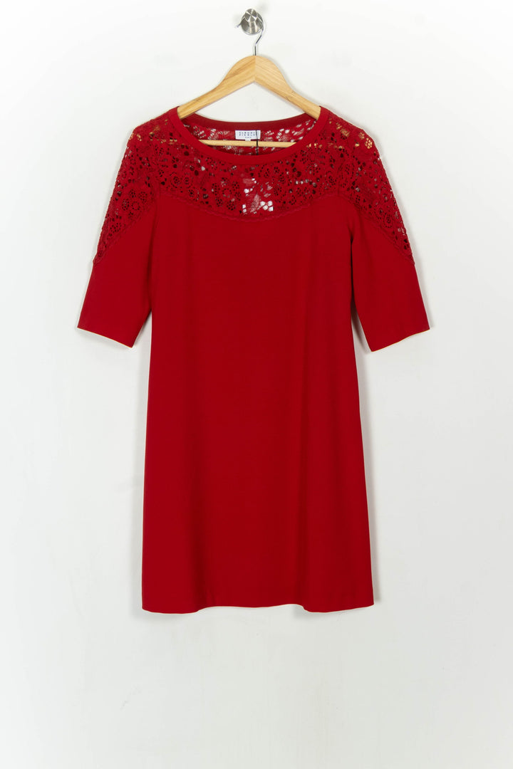 Robe Midi Rouge - Taille M/38 de la marque Claudie Pierlot | PARAD85147 - Vendu par Paradigme - Image 2