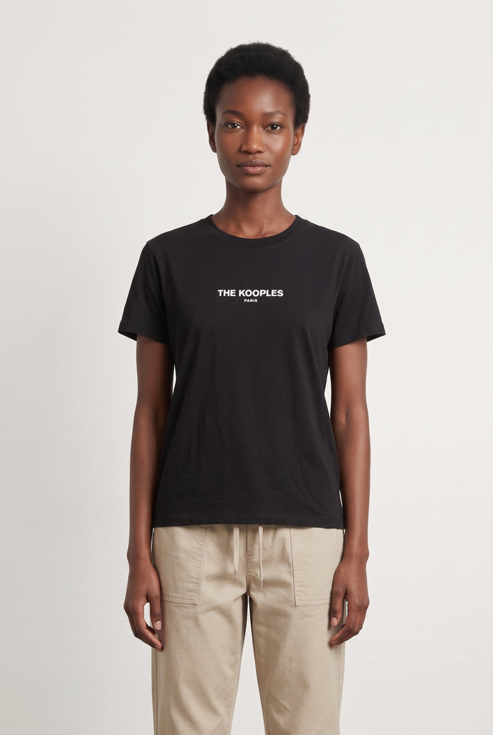 Tee-shirt Noir - Taille M/38 de la marque The Kooples | PARAD85149 - Vendu par Paradigme - Image 1