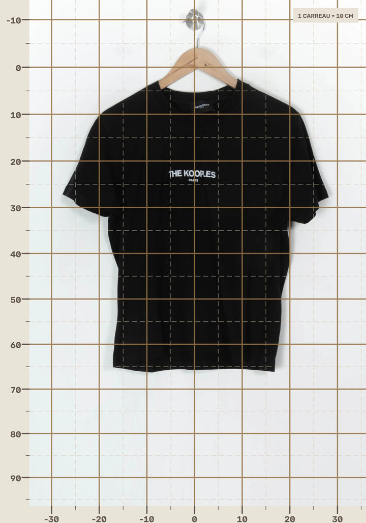 Tee-shirt Noir - Taille M/38 de la marque The Kooples | PARAD85149 - Vendu par Paradigme - Image 4