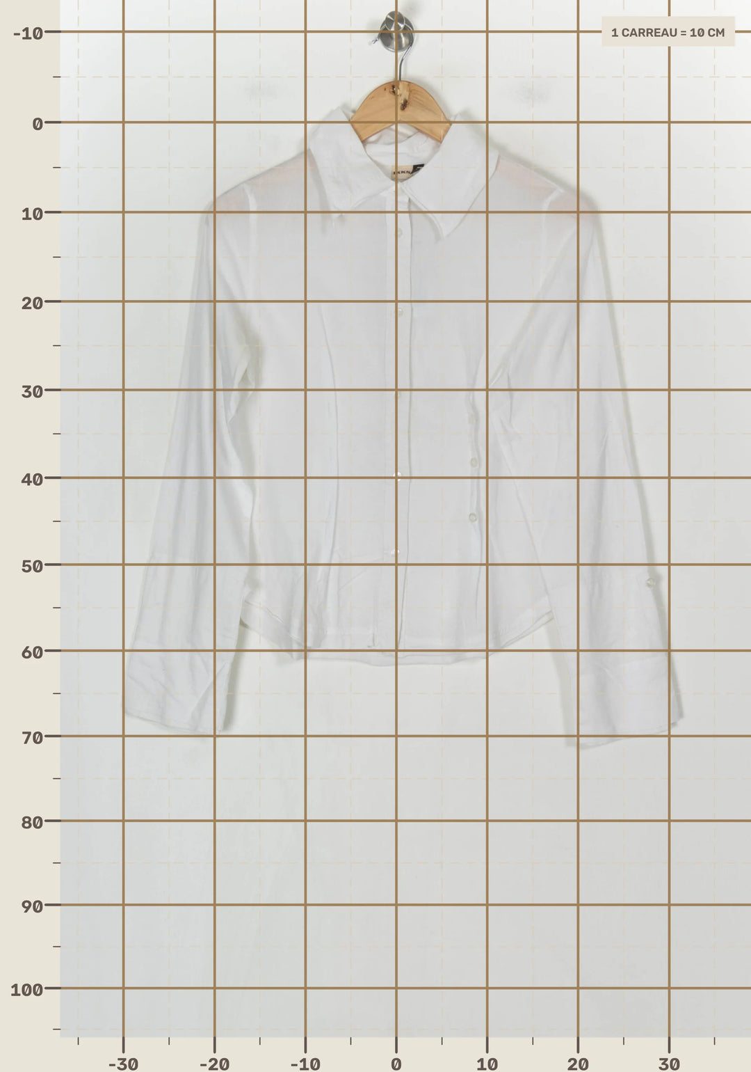 Chemise Blanche - Taille L/40 de la marque IKKS | PARAD85163 - Vendu par Paradigme - Image 4