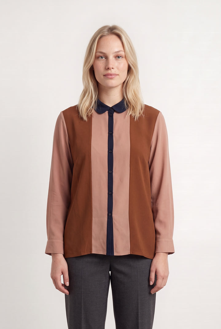 Chemise Marron et Beige - Taille L/40 de la marque Pablo | PARAD85164 - Vendu par Paradigme - Image 1