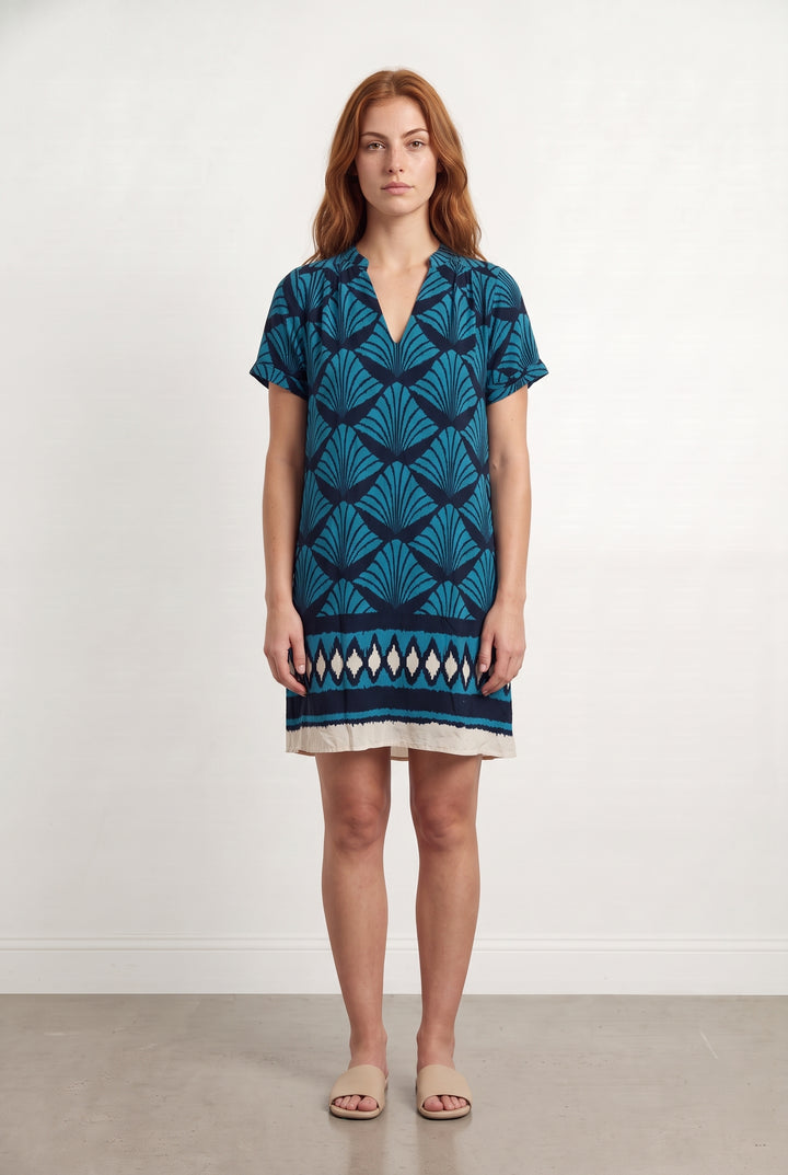 Robe Bleue et Bleu Marine - Taille M/38 de la marque La Fée Maraboutée | PARAD85167 - Vendu par Paradigme - Image 1