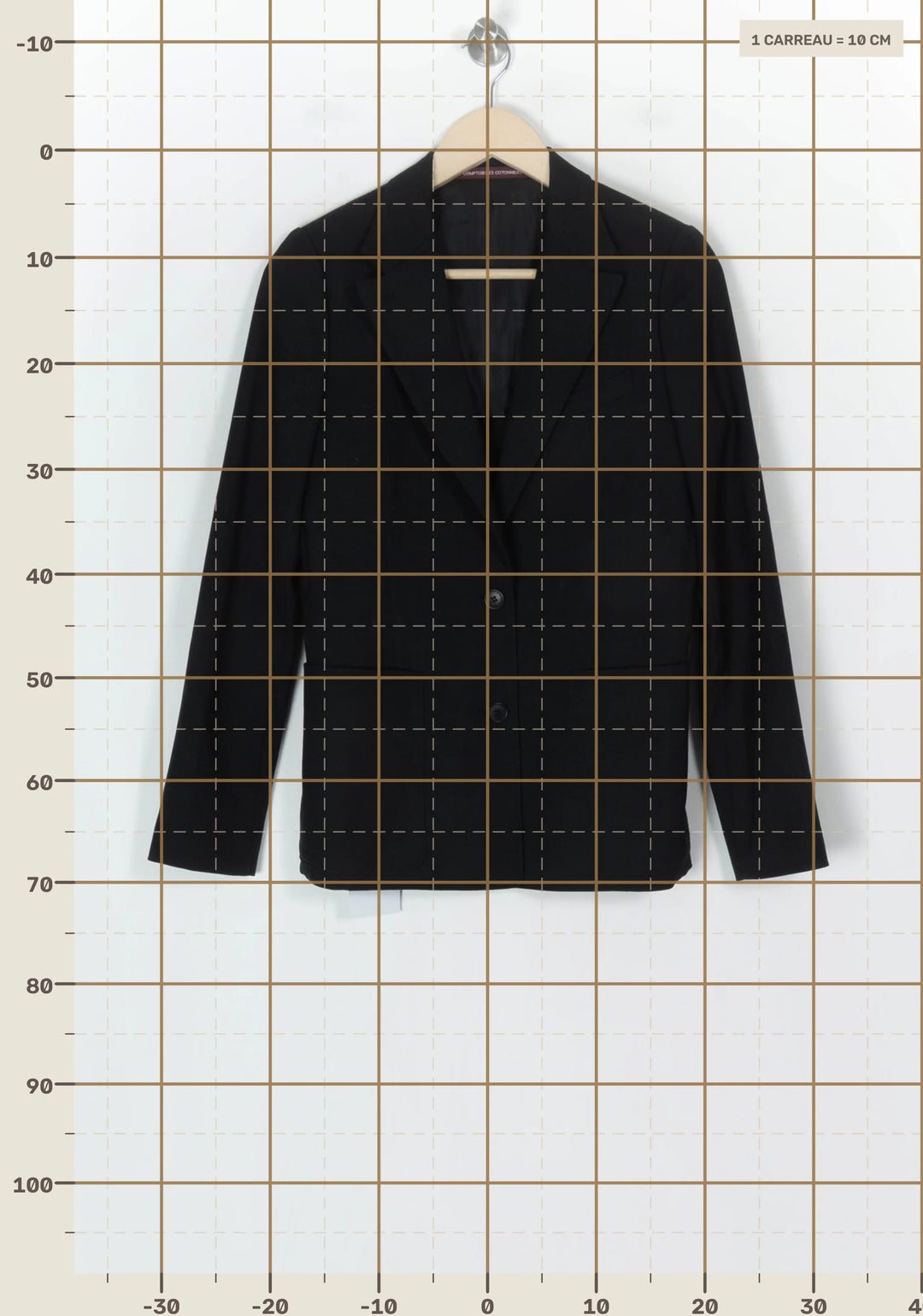 Blazer Noir - Taille S/36 de la marque Comptoir des Cotonniers | PARAD85170 - Vendu par Paradigme - Image 4