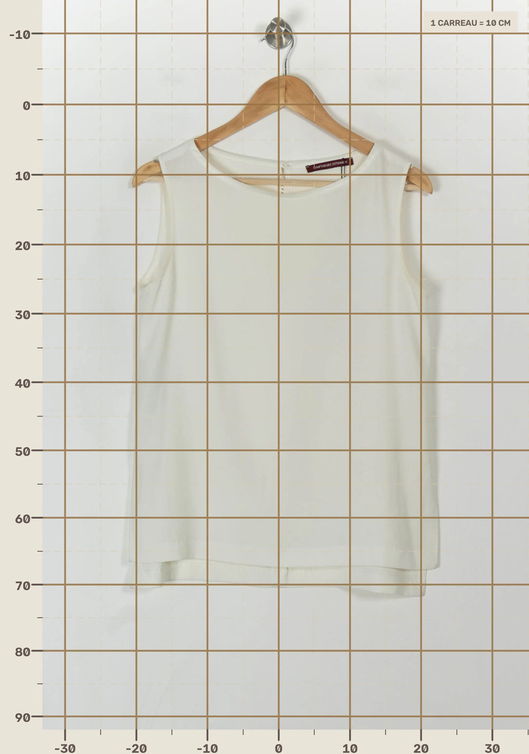Débardeur Blanc - Taille M/38 de la marque Comptoir des Cotonniers | PARAD85175 - Vendu par Paradigme - Image 4