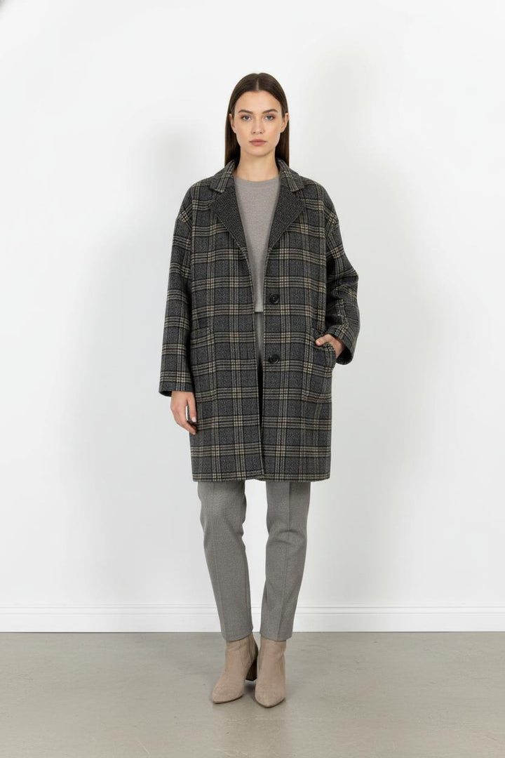 Manteau Gris et Beige - Taille S/36 de la marque Stella Forest | PARAD85177 - Vendu par Paradigme - Image 1