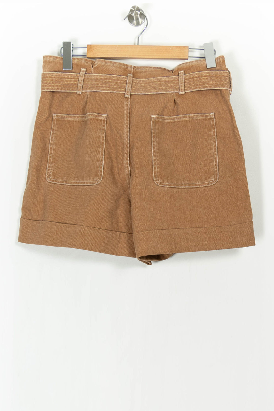 Short Taille Haute Marron - Taille L/40 de la marque Soeur | PARAD85184 - Vendu par Paradigme - Image 4