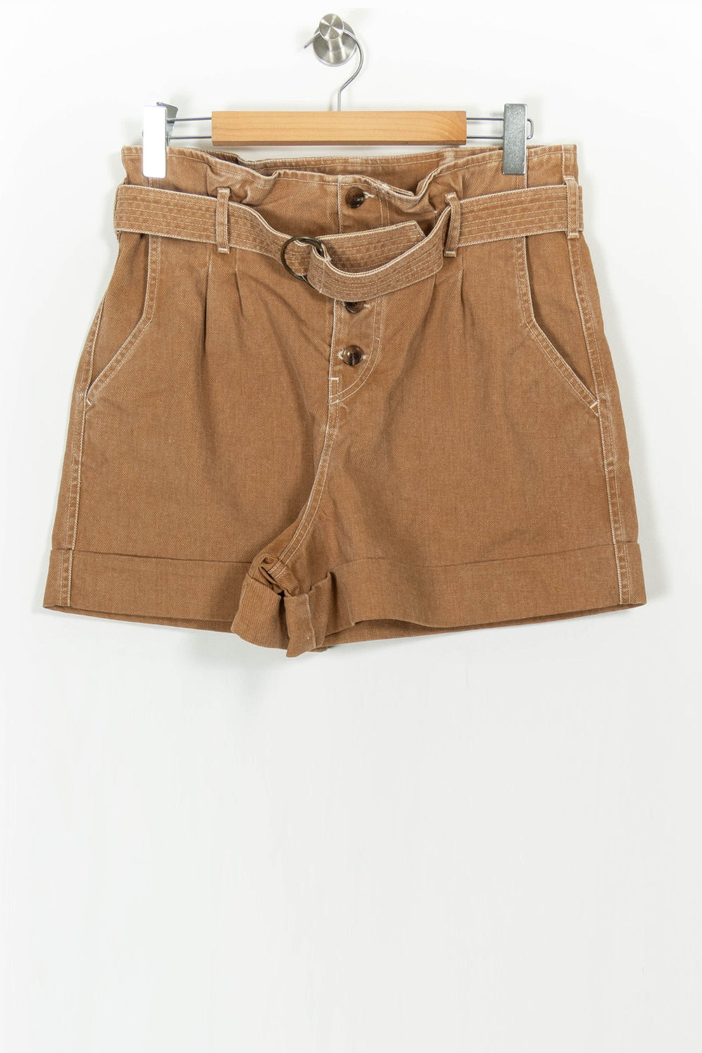 Short Taille Haute Marron - Taille L/40 de la marque Soeur | PARAD85184 - Vendu par Paradigme - Image 2