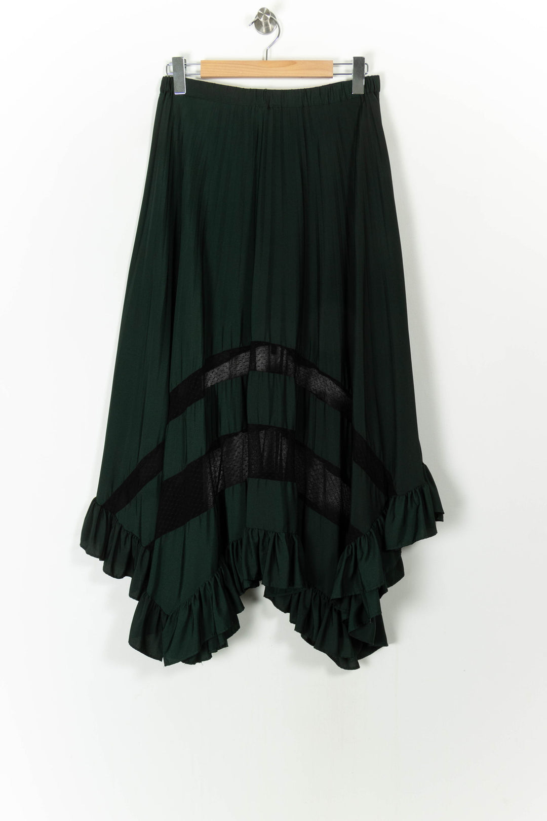 Jupe Longue Verte et Noire - Taille XL/42 de la marque Claudie Pierlot | PARAD85191 - Vendu par Paradigme - Image 4