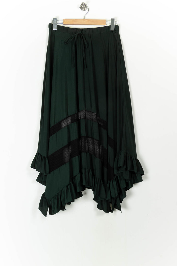 Jupe Longue Verte et Noire - Taille XL/42 de la marque Claudie Pierlot | PARAD85191 - Vendu par Paradigme - Image 2
