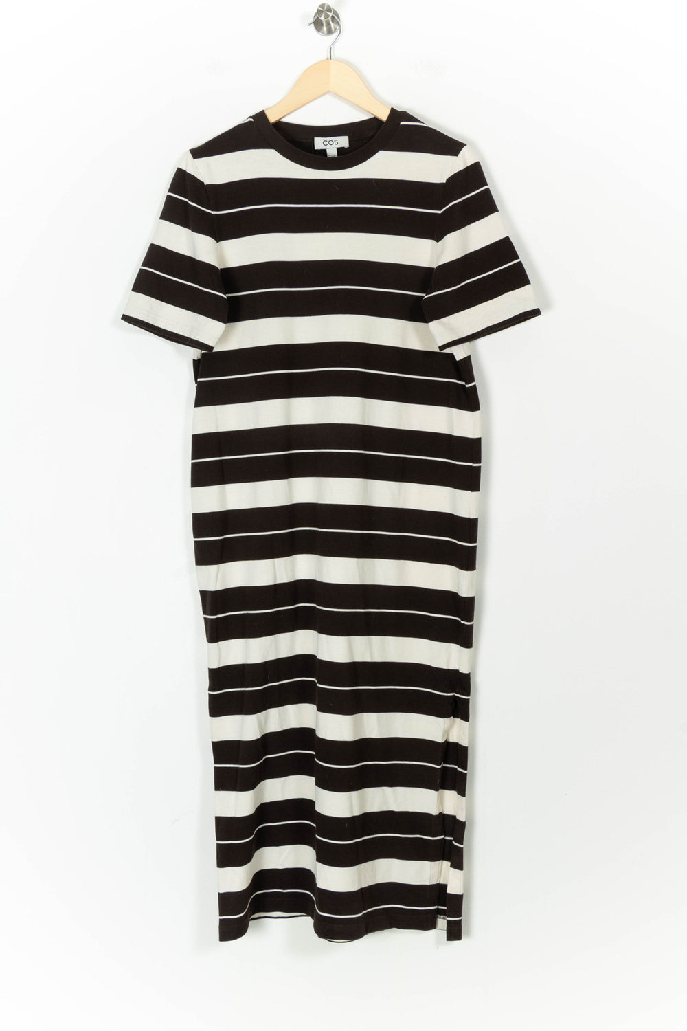 Robe Longue Marron et Blanche - Taille S/36 de la marque COS | PARAD85201 - Vendu par Paradigme - Image 2