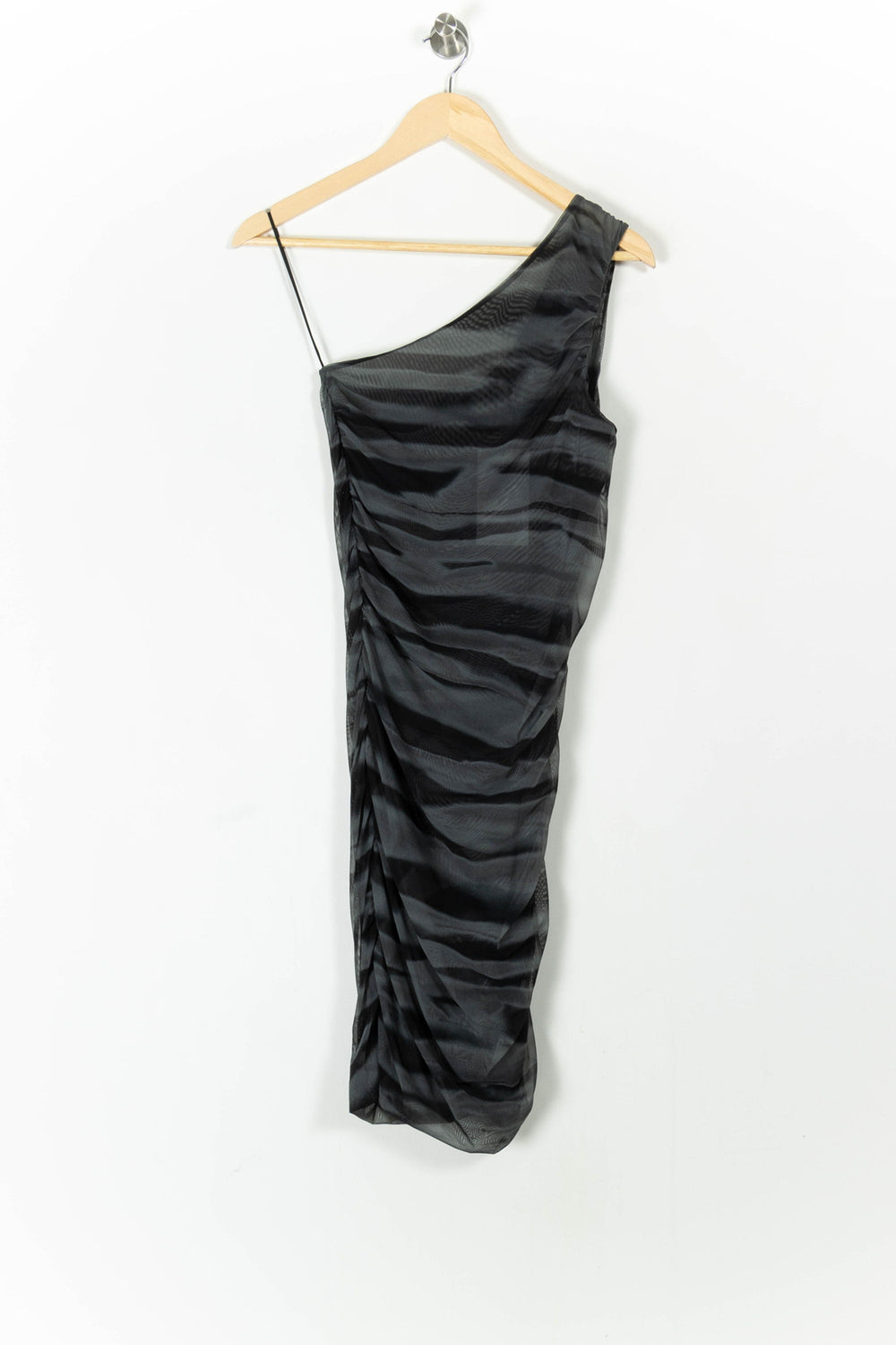 Robe Asymétrique Grise et Noire - Taille S/36 de la marque Samsoe Samsoe | PARAD85202 - Vendu par Paradigme - Image 2