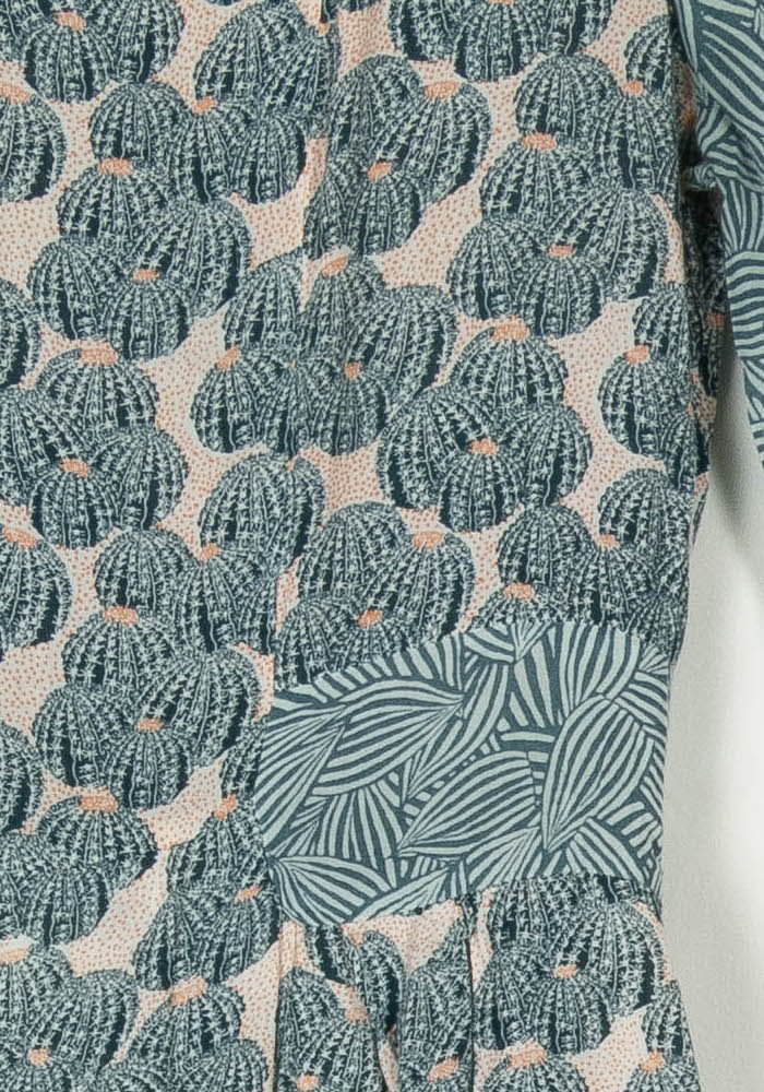 Robe Courte Verte et Beige - Taille S/36 de la marque Léon & Harper | PARAD85203 - Vendu par Paradigme - Image 3