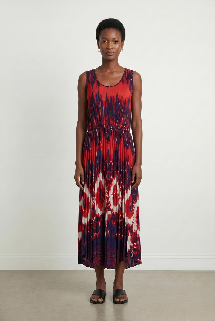 Robe Longue Rouge et Bleu - Taille XS/34 de la marque Diega | PARAD85204 - Vendu par Paradigme - Image 1