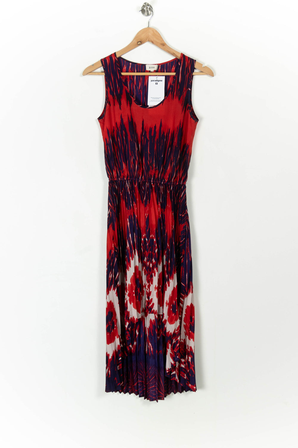 Robe Longue Rouge et Bleu - Taille XS/34 de la marque Diega | PARAD85204 - Vendu par Paradigme - Image 2