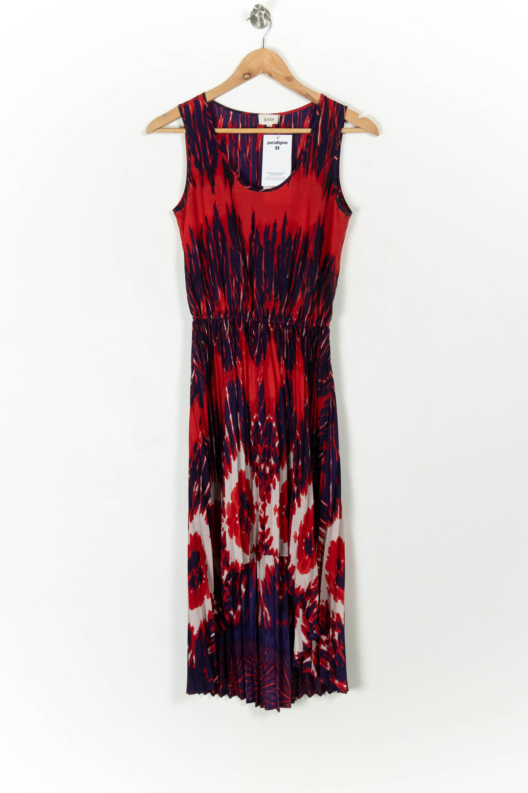 Robe Longue Rouge et Bleu - Taille XS/34 de la marque Diega | PARAD85204 - Vendu par Paradigme - Image 2