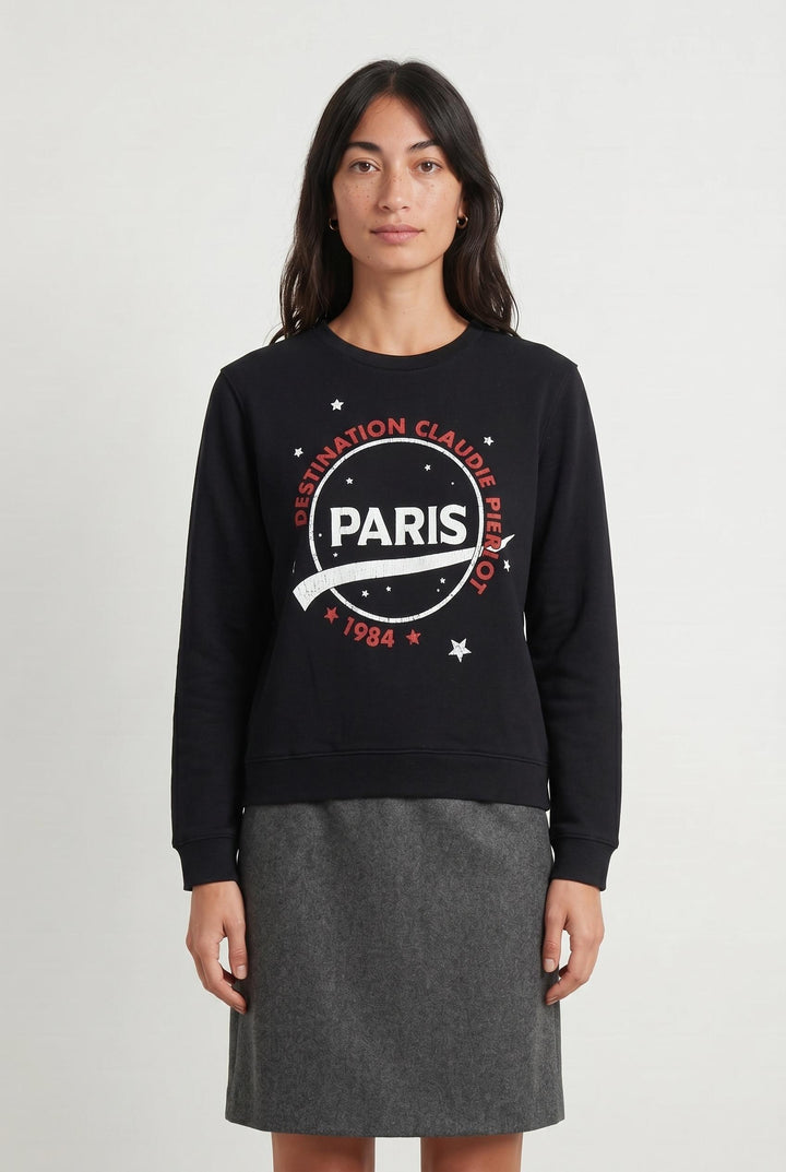 Sweatshirt Bleu - Taille S/36 de la marque Claudie Pierlot | PARAD85207 - Vendu par Paradigme - Image 1