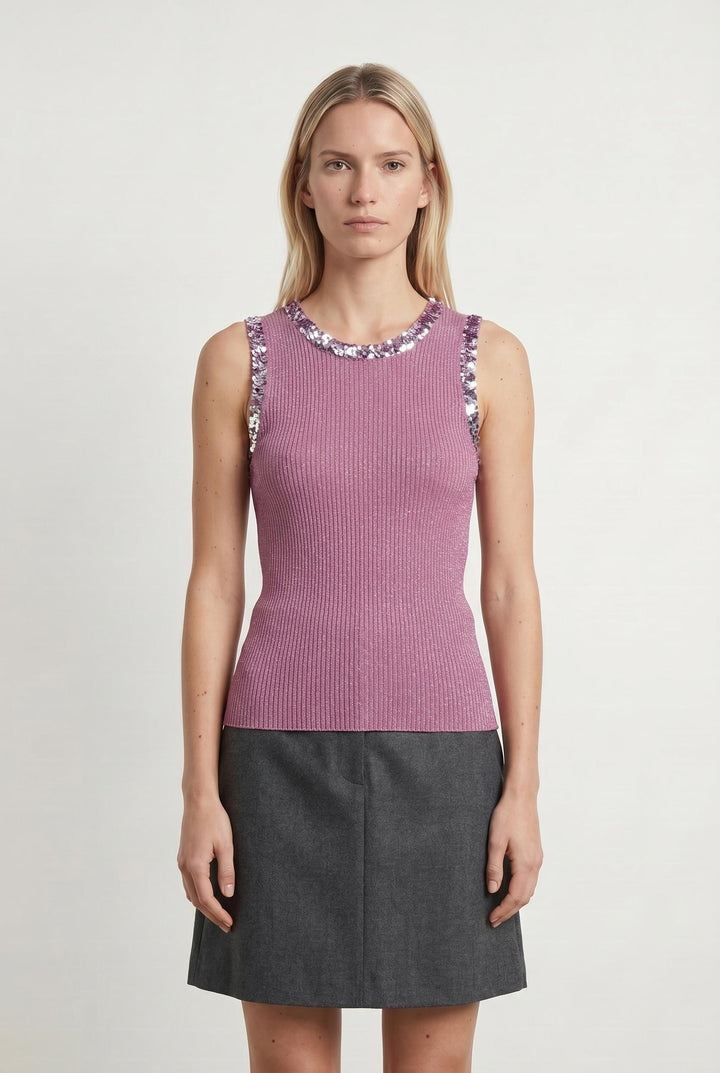 Débardeur Rose - Taille S/36 de la marque Derhy | PARAD85212 - Vendu par Paradigme - Image 1