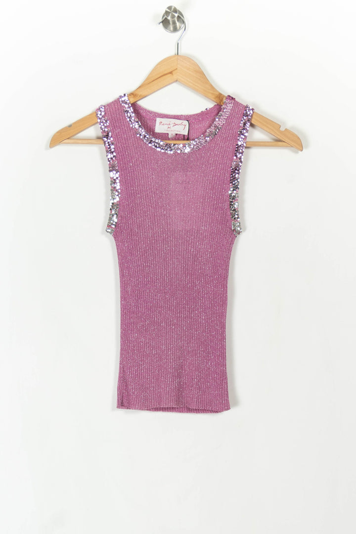 Débardeur Rose - Taille S/36 de la marque Derhy | PARAD85212 - Vendu par Paradigme - Image 2