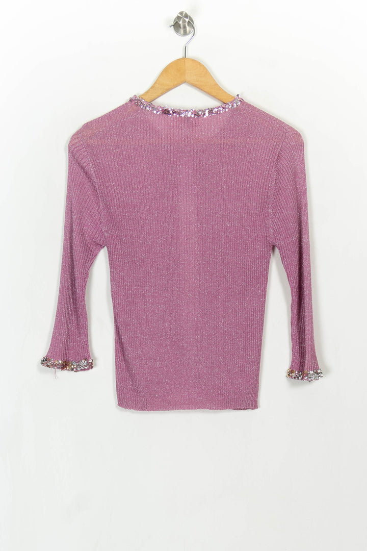 Cardigan Rose - Taille S/36 de la marque Derhy | PARAD85213 - Vendu par Paradigme - Image 5