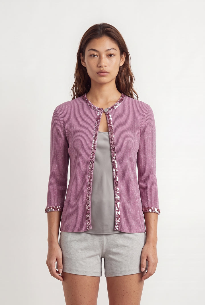 Cardigan Rose - Taille S/36 de la marque Derhy | PARAD85213 - Vendu par Paradigme - Image 1