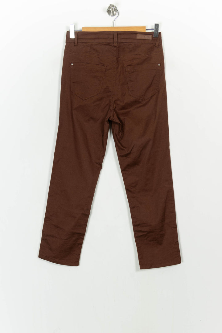 Pantalon Marron - Taille M/38 de la marque Caroll | PARAD85216 - Vendu par Paradigme - Image 4