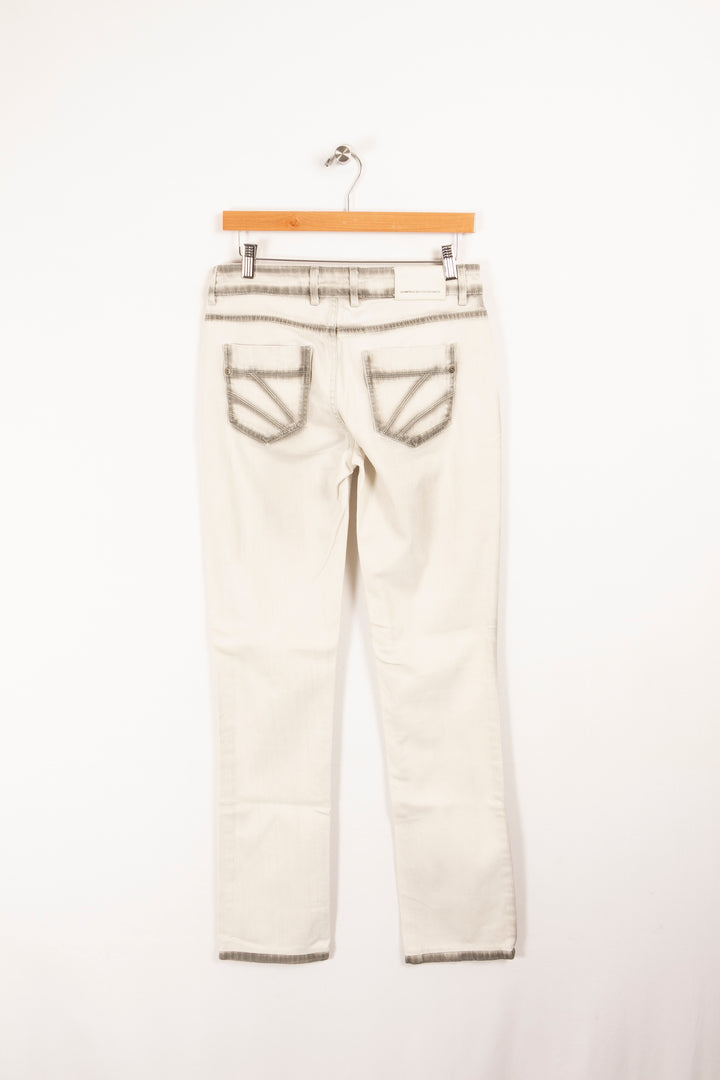 White and gray jeans - M / 38
