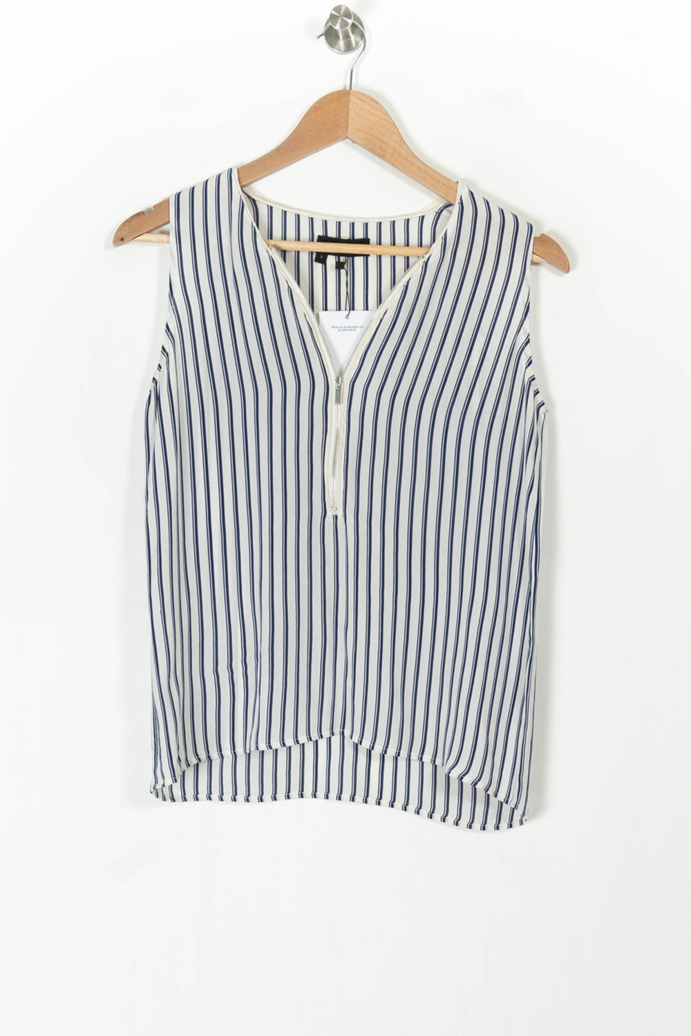 Blouse Sans Manches Blanc et Bleu - Taille S/36 de la marque The Kooples | PARAD85222 - Vendu par Paradigme - Image 2