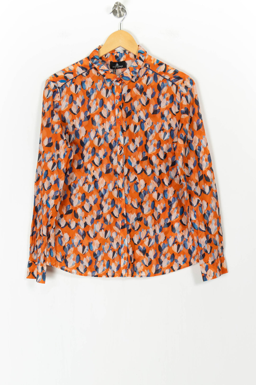 Chemise Orange et Bleue - Taille M/38 de la marque One Step | PARAD85223 - Vendu par Paradigme - Image 2