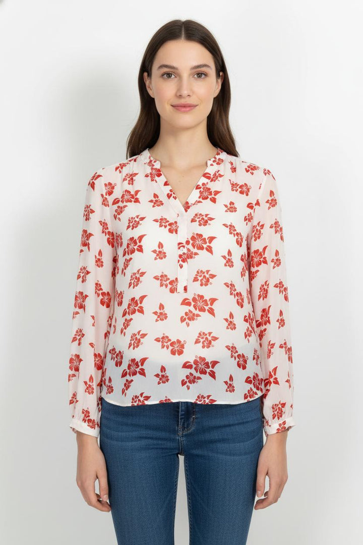 Blouse Blanche et Rouge - Taille M/38 de la marque ZAPA | PARAD85224 - Vendu par Paradigme - Image 1