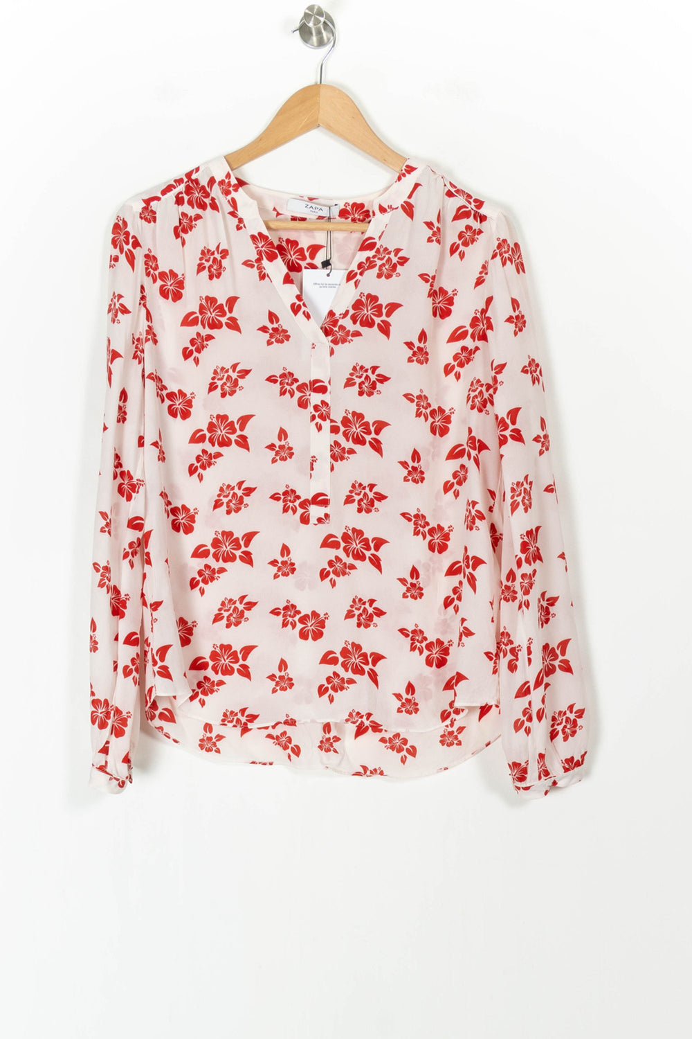 Blouse Blanche et Rouge - Taille M/38 de la marque ZAPA | PARAD85224 - Vendu par Paradigme - Image 2