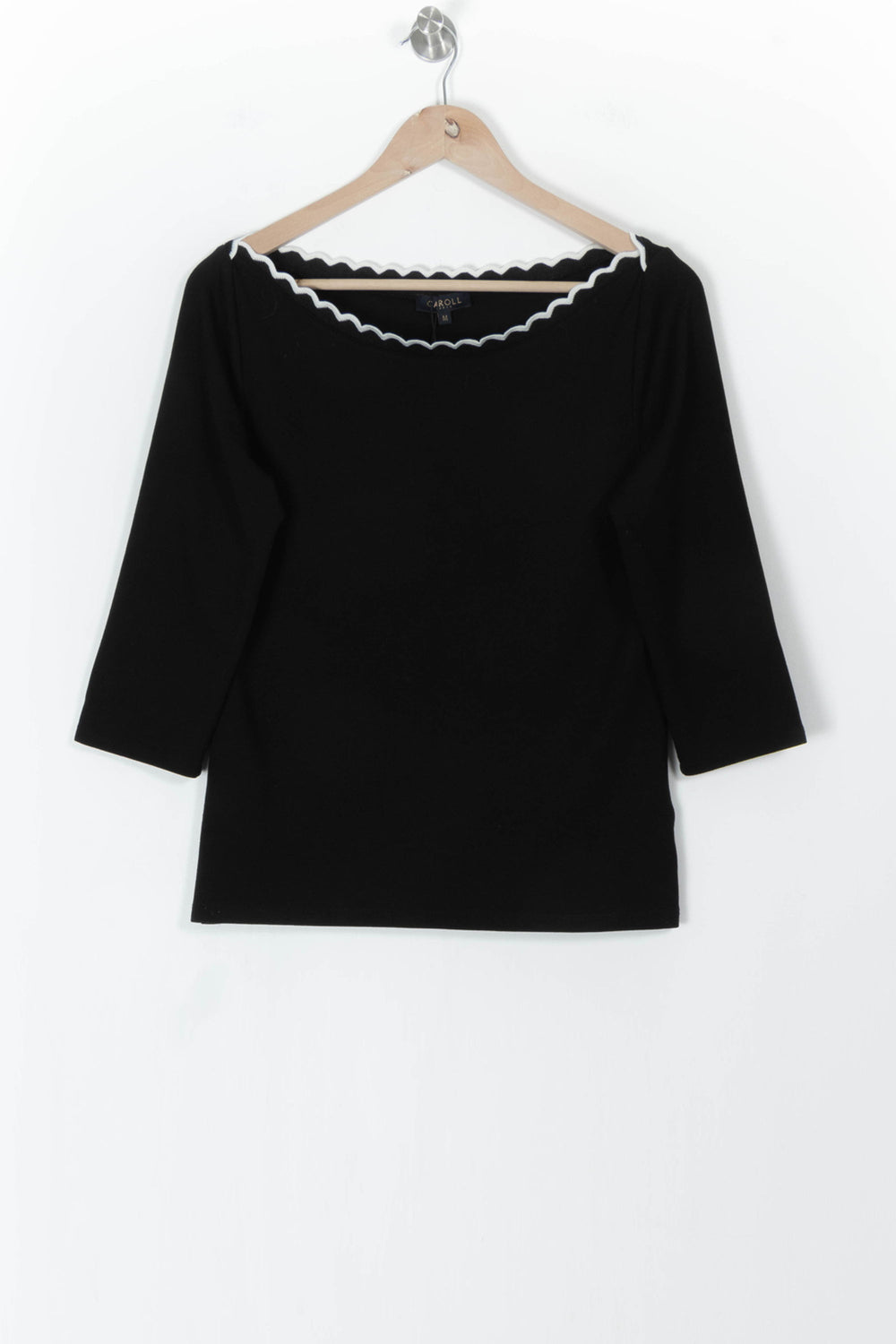 Top Noir et Blanc - Taille M/38 de la marque Caroll | PARAD85234 - Vendu par Paradigme - Image 2