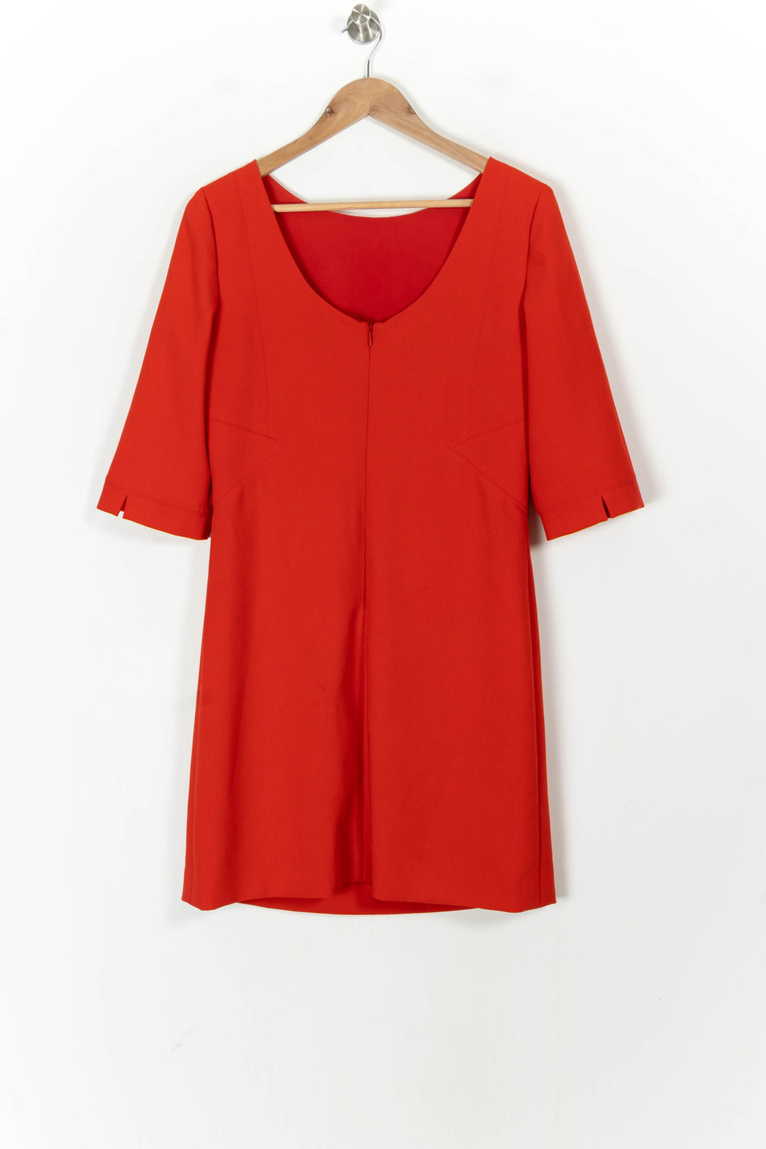Robe Droite Rouge - Taille XL/42 de la marque Caroll | PARAD85236 - Vendu par Paradigme - Image 4