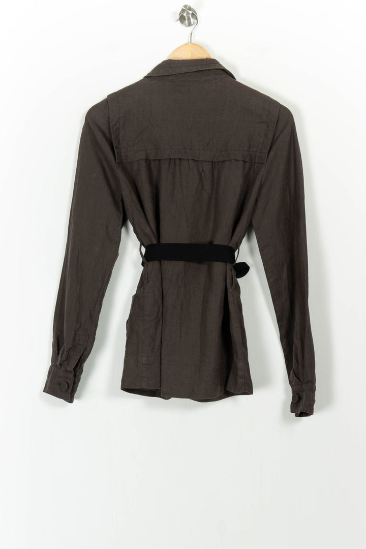 Veste Marron et Noire - Taille S/36 de la marque Comptoir des Cotonniers | PARAD85246 - Vendu par Paradigme - Image 4