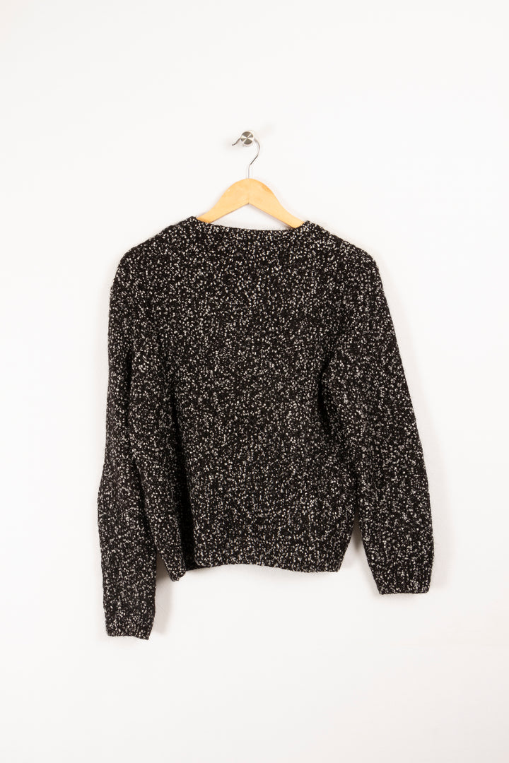 Pull d'hiver noir et blanc - S / 36