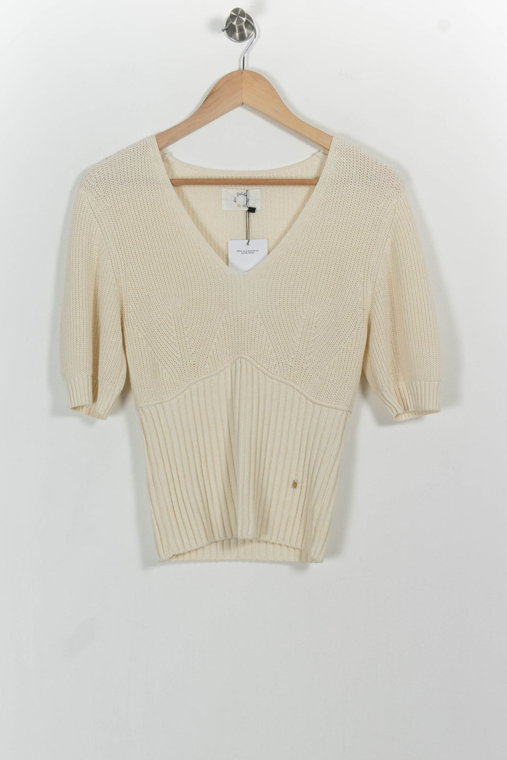 Pull Blanc - Taille M/38 de la marque Des petits hauts | PARAD85315 - Vendu par Paradigme - Image 2