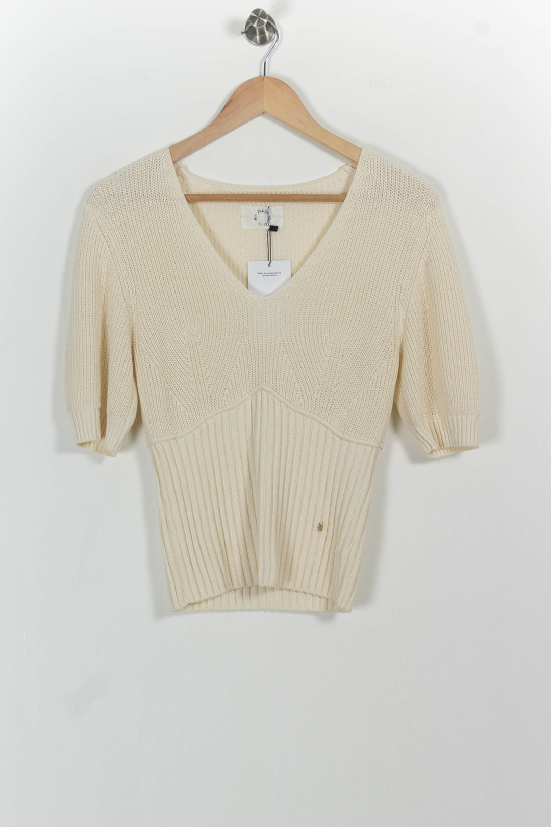 Pull Blanc - Taille M/38 de la marque Des petits hauts | PARAD85315 - Vendu par Paradigme - Image 2