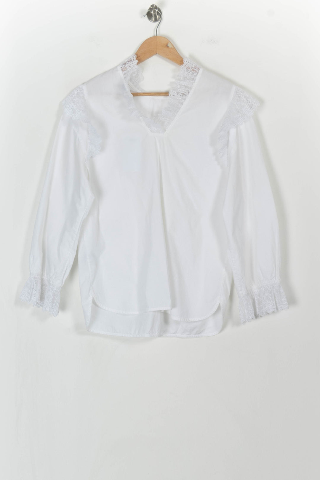 Blouse Blanche - Taille S/36 de la marque Sandro | PARAD85316 - Vendu par Paradigme - Image 4