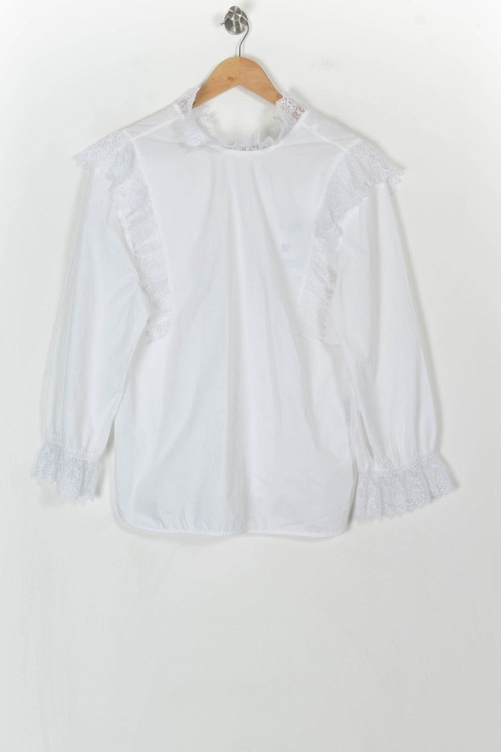 Blouse Blanche - Taille S/36 de la marque Sandro | PARAD85316 - Vendu par Paradigme - Image 2