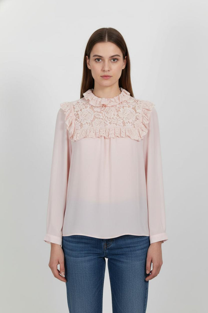 Blouse Rose - Taille M/38 de la marque Claudie Pierlot | PARAD85323 - Vendu par Paradigme - Image 1