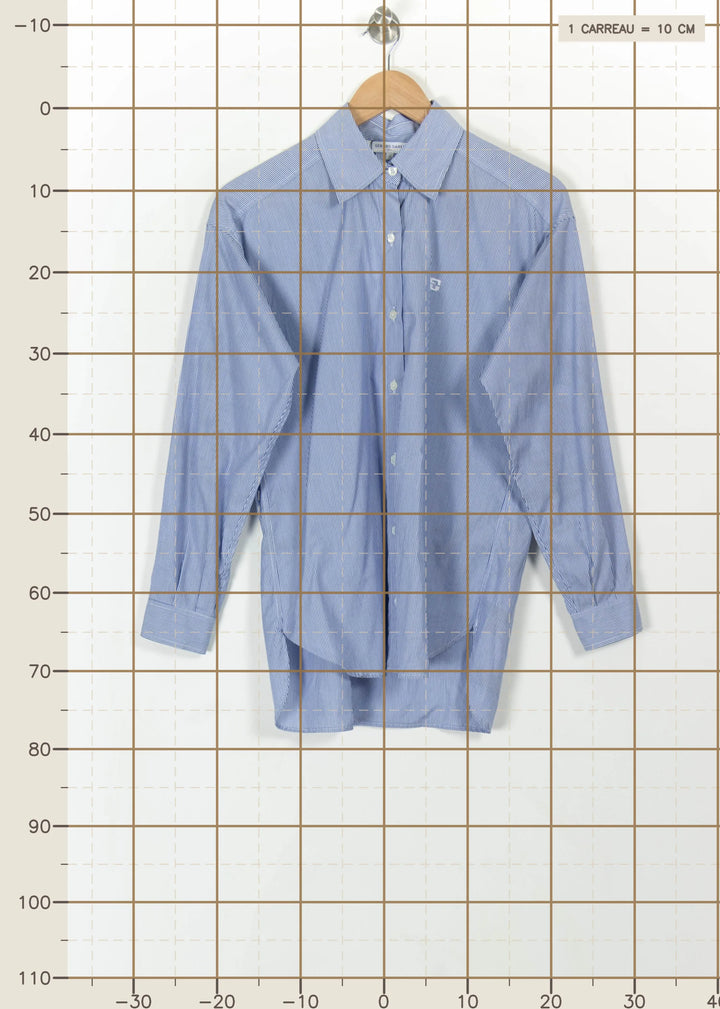Chemise Rayée Bleue - Taille S/36 de la marque Gerard Darel | PARAD85330 - Vendu par Paradigme - Image 4