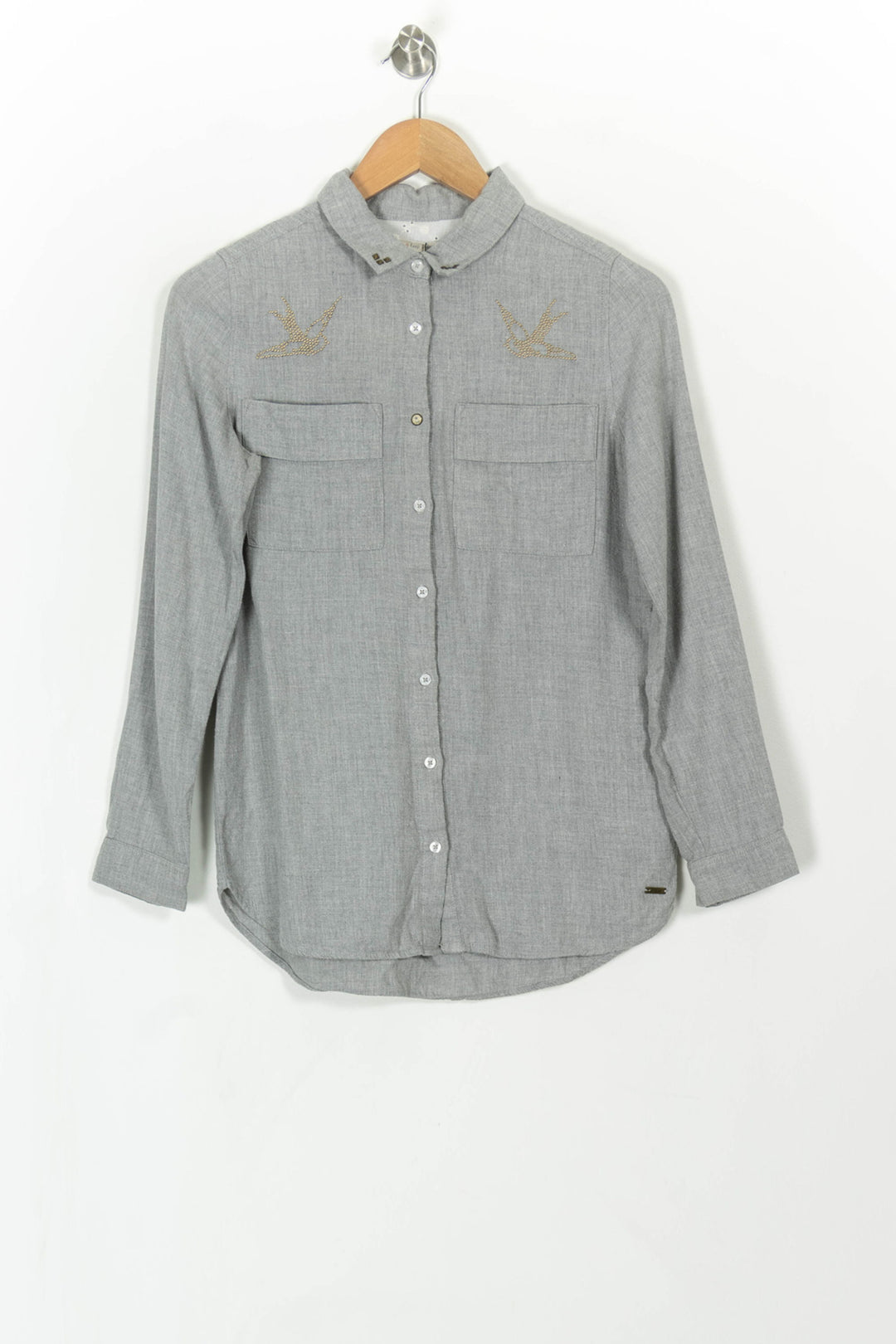Chemise Grise - Taille S/36 de la marque IKKS | PARAD85332 - Vendu par Paradigme - Image 2