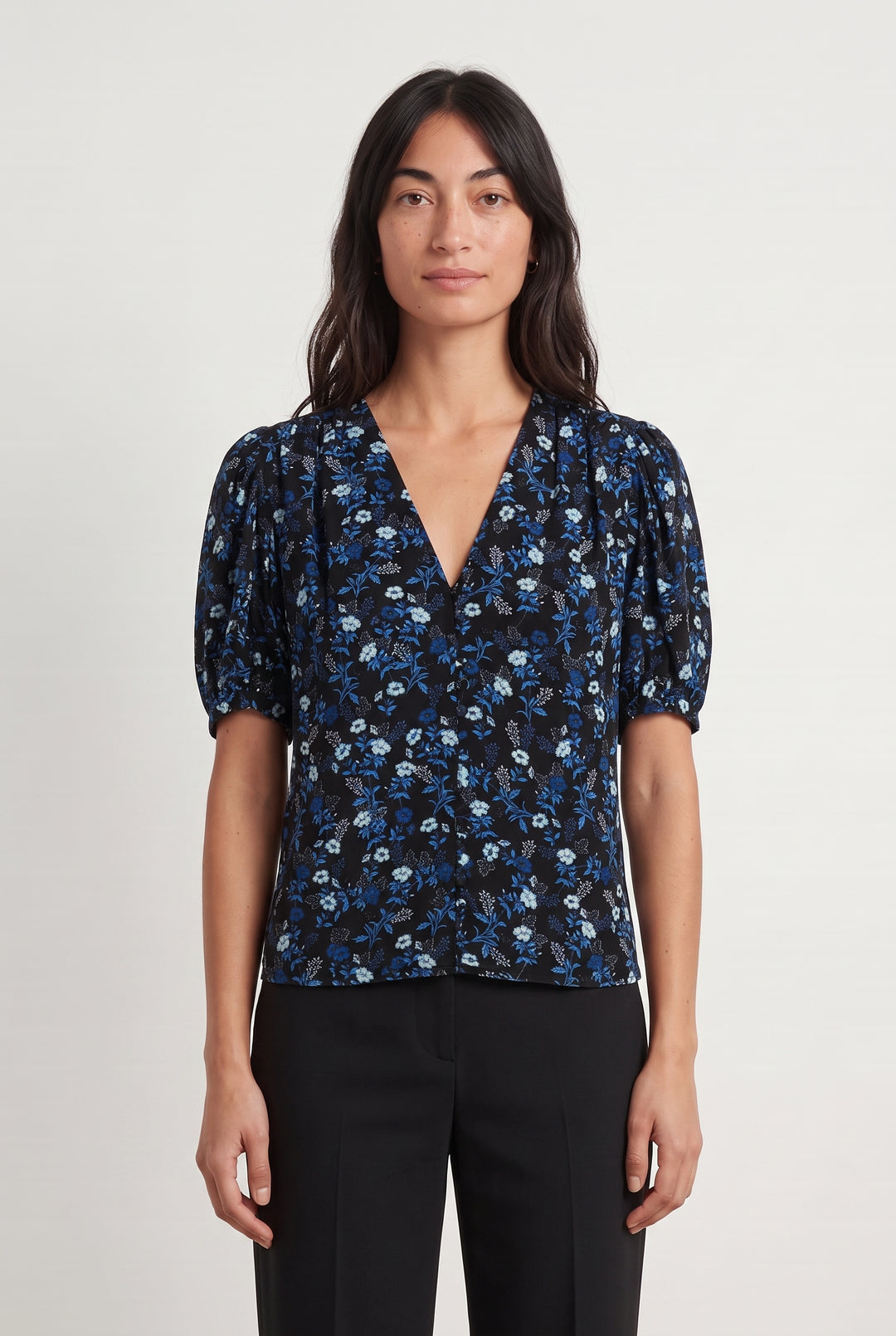 Blouse Noire et Bleue - Taille S/36 de la marque The Kooples | PARAD85335 - Vendu par Paradigme - Image 1