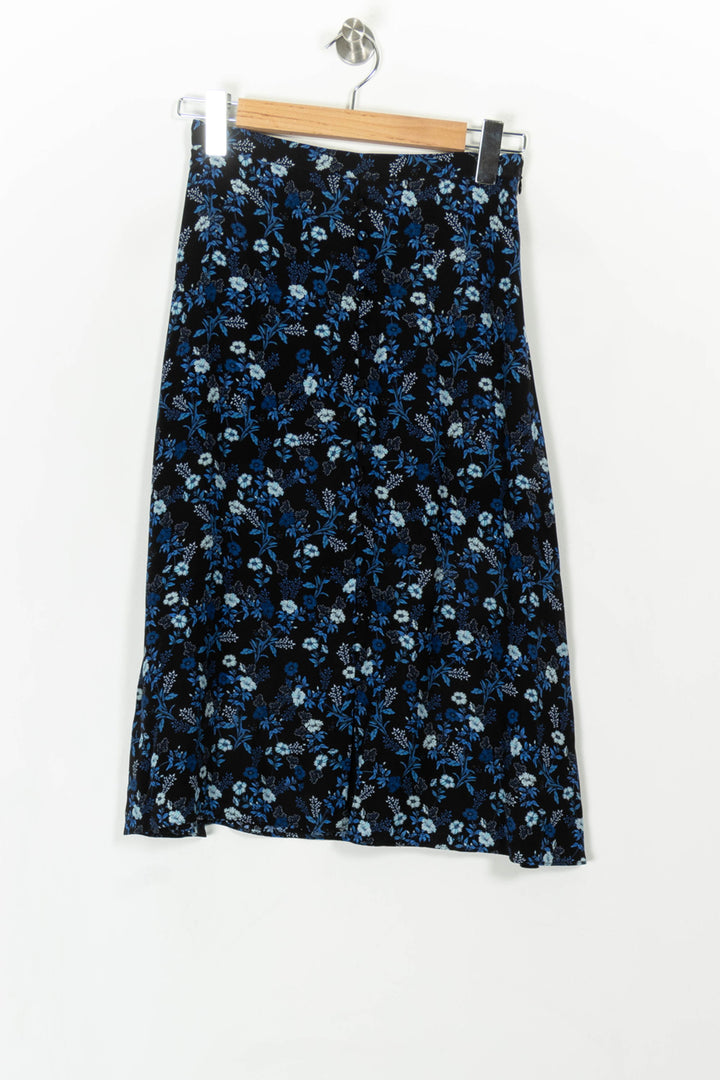 Jupe Midi Noire et Bleue - Taille S/36 de la marque The Kooples | PARAD85336 - Vendu par Paradigme - Image 2