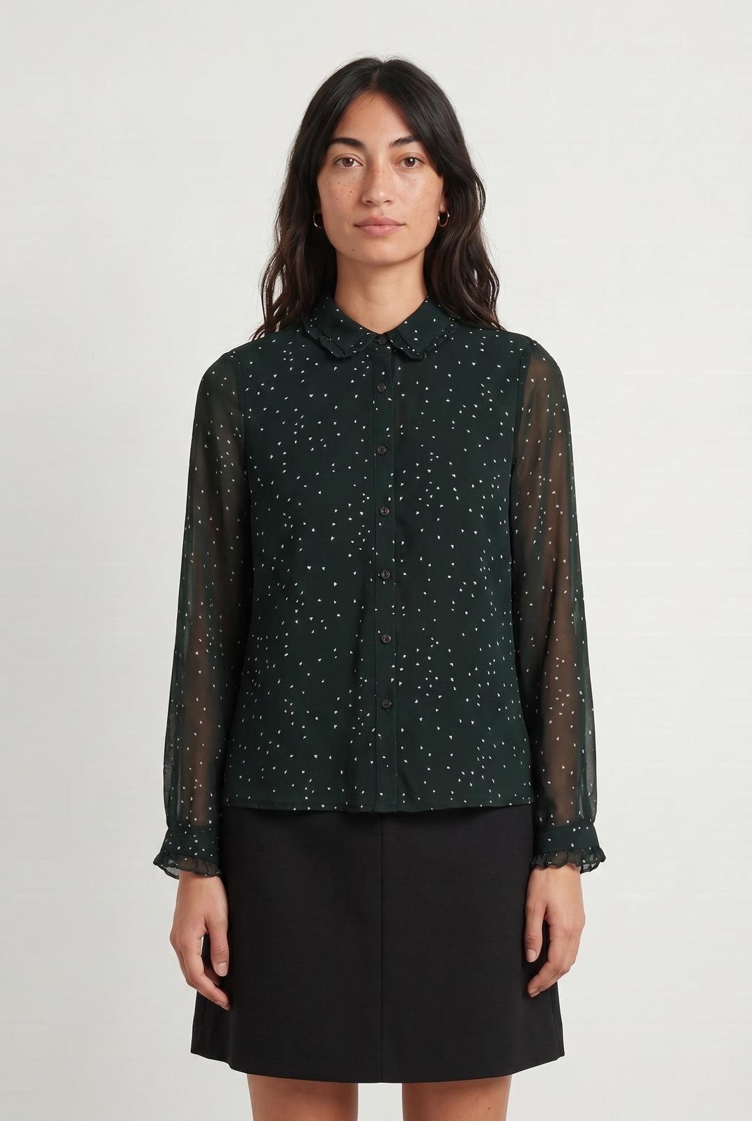 Blouse Verte à Pois Blancs - Taille S/36 de la marque La Petite Etoile | PARAD85340 - Vendu par Paradigme - Image 1
