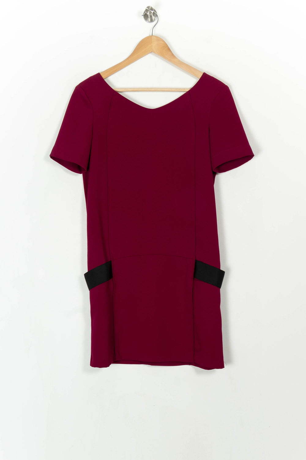 Robe droite violette et noire - Taille S/36 de la marque The Kooples | PARAD85368 - Vendu par Paradigme - Image 2